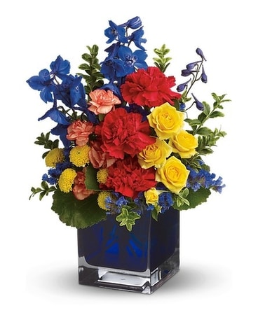 Color Collage Flower Arrangement